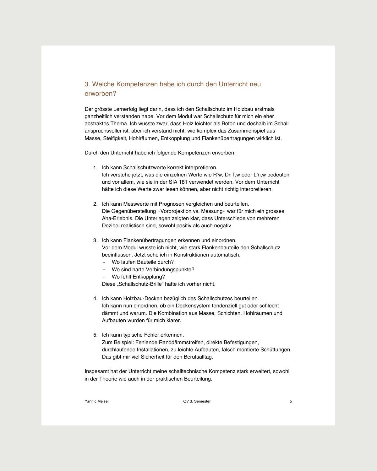 Kompetenzen Schallschutz Holzbau