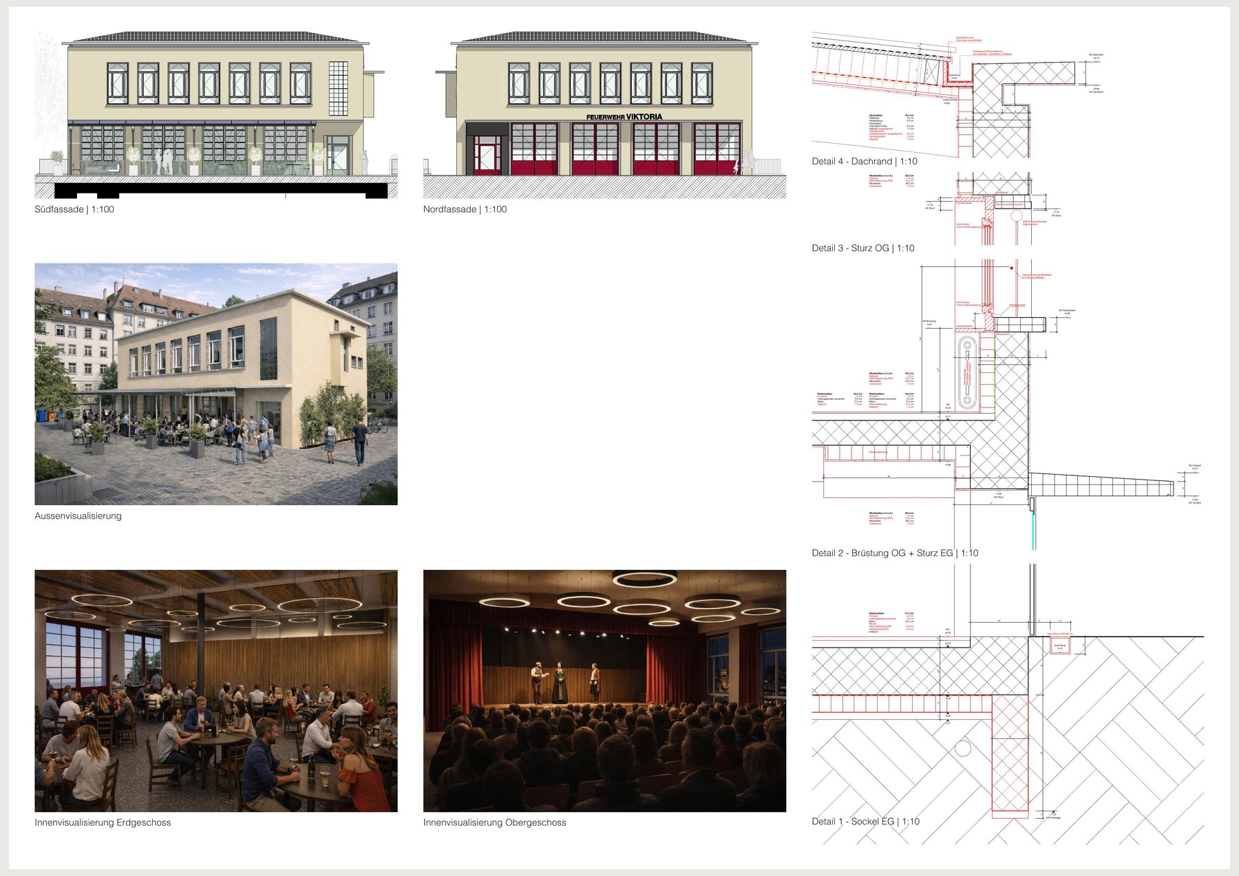 Kulturhof Viktoria - Fassaden und Detailplanung